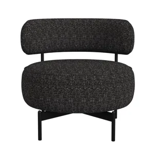 Antonia Swivel Chair in Heron Black