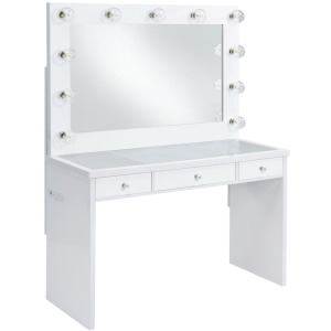 Ariana Complete Dressing Table with Lightbulbs