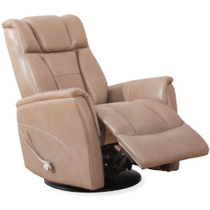 Aries Swivel Recliner in Bolero PU Mushroom