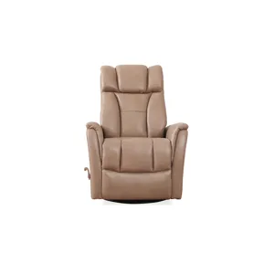 Aries Swivel Recliner in Bolero PU Mushroom