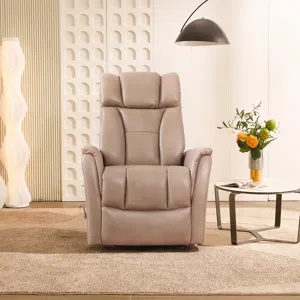 Aries Swivel Recliner in Bolero PU Mushroom