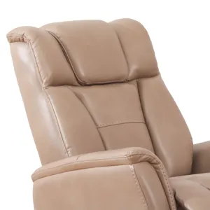 Aries Swivel Recliner in Bolero PU Mushroom