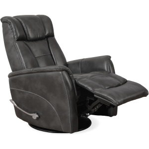 Aries Swivel Recliner in Bolero PU Slate
