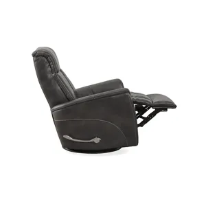 Aries Swivel Recliner in Bolero PU Slate