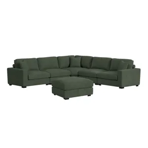 Arizona Modular Ottoman in Steno Olive