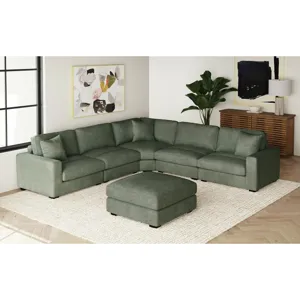 Arizona Modular Ottoman in Steno Olive