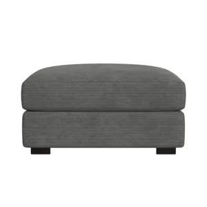 Arizona Modular Ottoman in Steno Charcoal