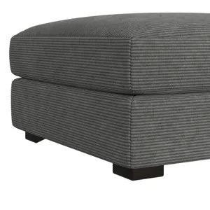 Arizona Modular Ottoman in Steno Charcoal