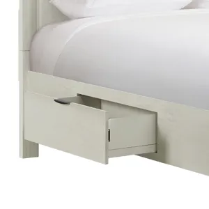 Artis King Bed w/ Storage in White