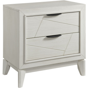 Artis Nightstand w/ USB in White