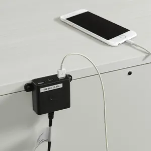 Artis Nightstand w/ USB in White