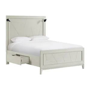 Artis Queen Bed w/ Storage in White