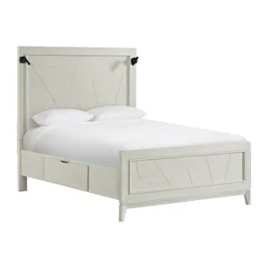 Artis Queen Bed w/ Storage in White