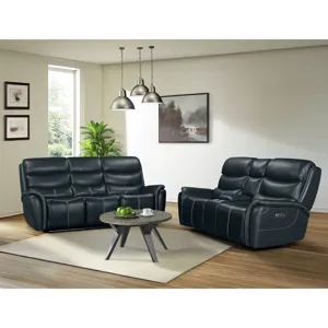 Aruba Power Motion Sofa with Power Headrest in Pebble Navy
