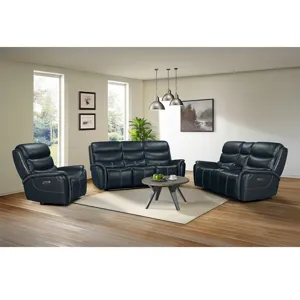 Aruba Power Motion Sofa with Power Headrest in Pebble Navy