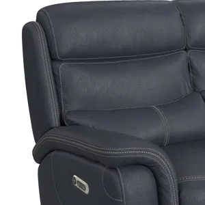 Aruba Power Motion Sofa with Power Headrest in Pebble Navy