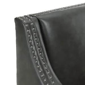 Augusta 16038 Chair W/Wood Leg Distressed In Phoenix Magnetite (ISTA 3 Packaging)