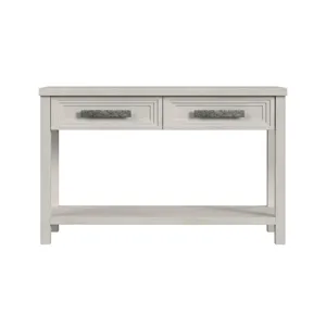 Avalanche Sofa Table in Antique White