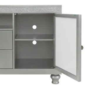 Avril 70\" TV Stand in Silver