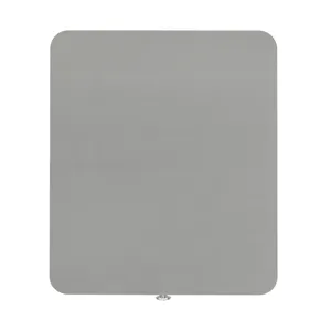 Avril Chairside Table with Power/USB in Silver