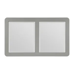 Avril Coffee Table with Casters in Silver