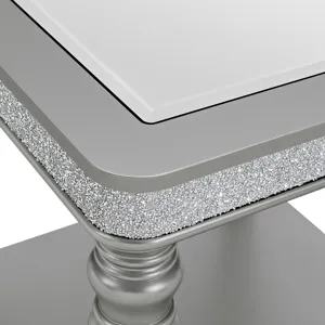 Avril End Table in Silver