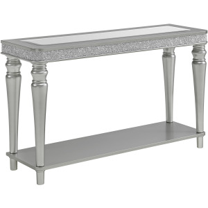 Avril Sofa Table in Silver