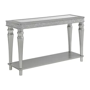 Avril Sofa Table in Silver