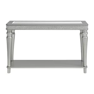 Avril Sofa Table in Silver