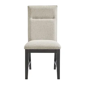 Axel Dining Chair with Light Grey Fabric in Espresso (2 Per Carton)