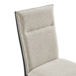 Axel Dining Chair with Light Grey Fabric in Espresso (2 Per Carton)