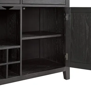 Axel Server in Light Grey and Espresso