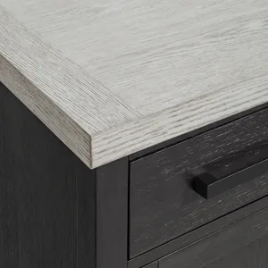 Axel Server in Light Grey and Espresso