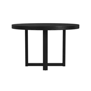 Bahama Breeze 47.5\" Round Dining Table in Black