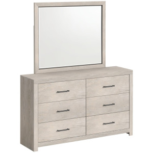 Bailey Dresser and Mirror Set in White