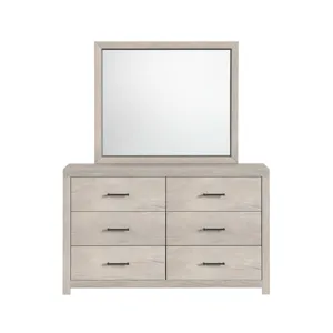 Bailey Dresser and Mirror Set in White