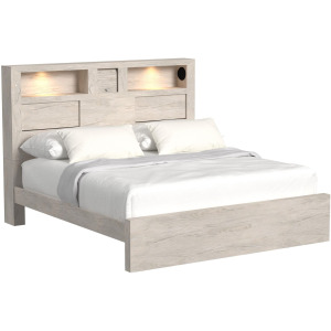 Bailey King Music Bed in White