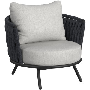 Bali Chairs with Olefin Grey in Dark Grey (2 Per Carton)