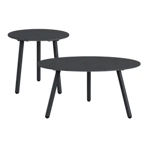 Bali Two Piece Occasional Set in Dark Grey