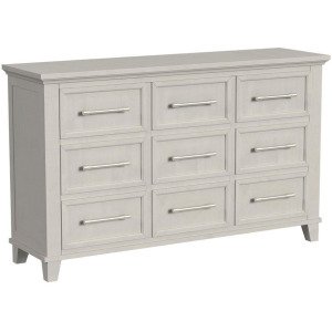 Canterbury 9-Drawer Dresser in Ivory