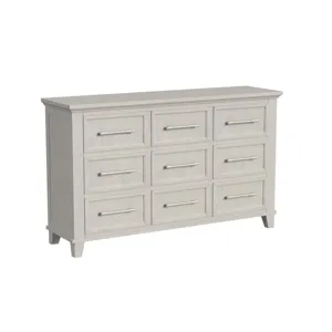 Canterbury 9-Drawer Dresser in Ivory
