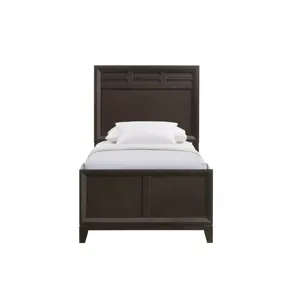 Beaumont Twin Panel Bed in Merlot