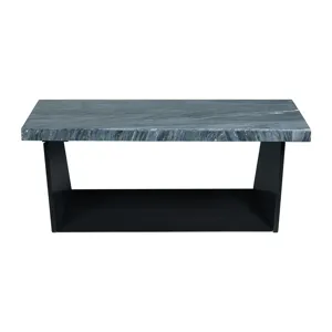 Beckley Coffee Table Complete in Dark Marble Top