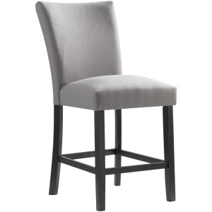 Beckley Counter Side Chair W/ Dark Grey Linen No Nailhead (2 Per Pack)
