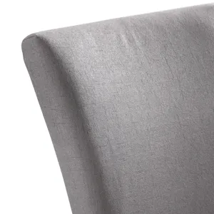 Beckley Side Chair W/Dark Grey Linen No Nailhead (2 Per Pack)