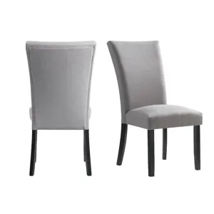 Beckley Side Chair W/Dark Grey Linen No Nailhead (2 Per Pack)