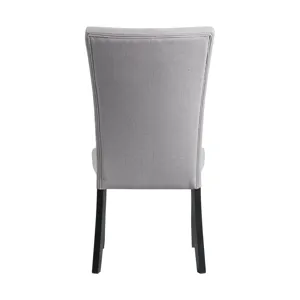 Beckley Side Chair W/Dark Grey Linen No Nailhead (2 Per Pack)