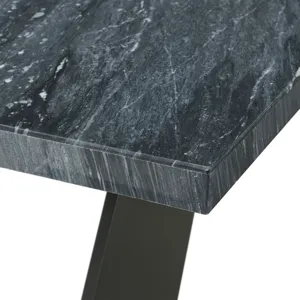 Beckley Dining Table in Dark Marble Top