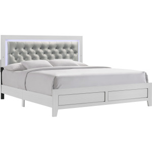 Belinda King Bed in White