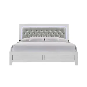 Belinda King Bed in White